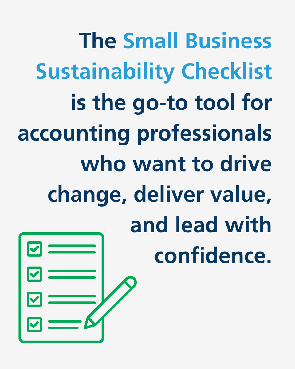 IFAC's tweet image. 📣 Small businesses, meet your new sustainability resource!
🌍 Our small business sustainability checklist makes going green simpler with a quick self-assessment, practical tips & resources for every stage. Start tracking progress today!
👉 Click here: bit.ly/4kNZPoR