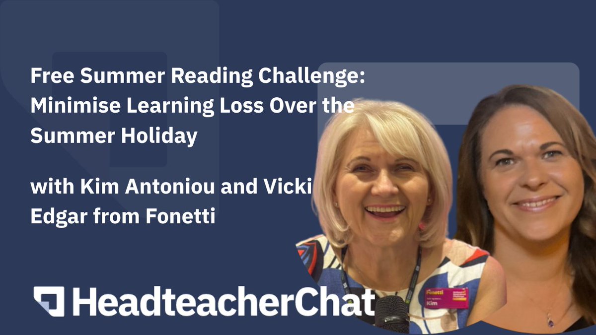 Headteacherchat's tweet image. CPD Event: Summer Reading Challenge
Free Summer Reading Challenge
Help pupils maintain fluency over the holidays with this school-ready programme.
Join the community conversation today at 10:30am.
headteacher-chat.link/htc-comm
#PrimaryRocks #LiteracyMatters #Edutwitter