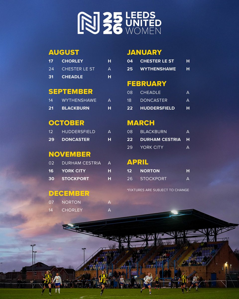 📅 Our 25/26 <a href="/FAWNL/">FA Women's National League</a> fixtures!