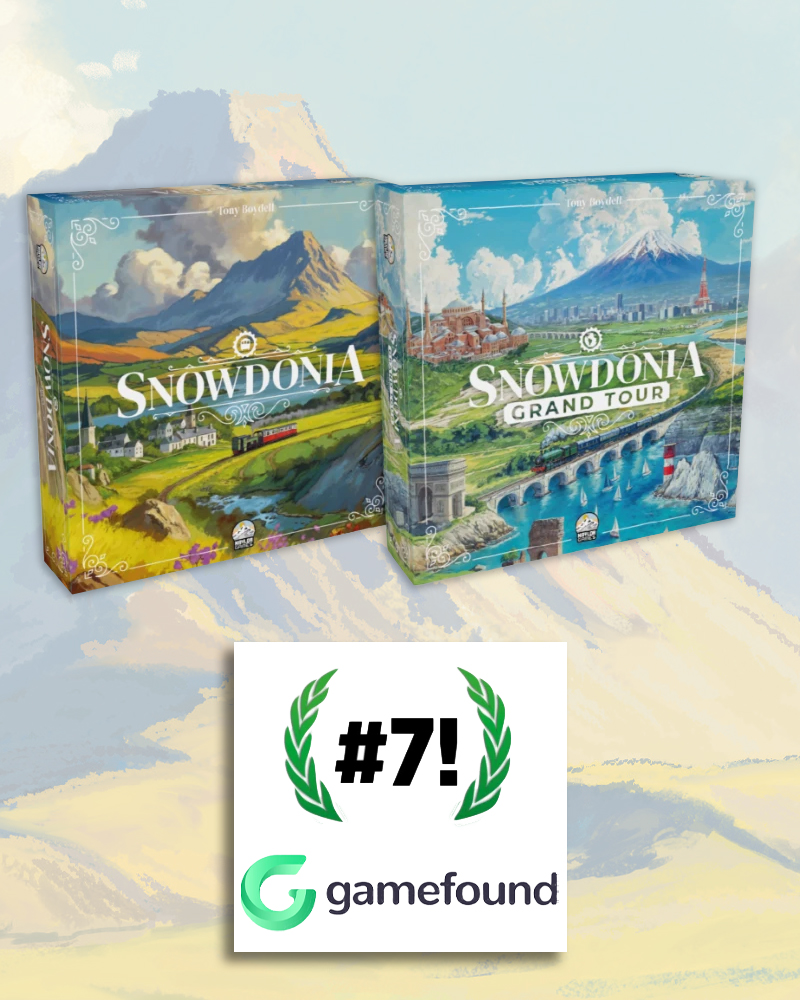 Snowdonia is currently the #7 most followed project on Gamefound in the last 30 days! Thank you to everyone for following along!

Want to join the already 3750+ followers on the Snowdonia Express, head to: gamefound.com/en/projects/na…