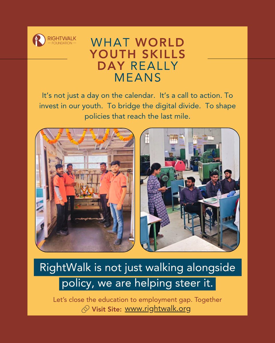 𝗪𝗵𝗮𝘁 𝗜𝗳 𝗡𝗼 𝗬𝗼𝘂𝗻𝗴 𝗣𝗲𝗿𝘀𝗼𝗻 𝗪𝗮𝘀 𝗟𝗲𝗳𝘁 𝗕𝗲𝗵𝗶𝗻𝗱 𝗜𝗻 𝗧𝗵𝗲 𝗦𝗸𝗶𝗹𝗹𝗶𝗻𝗴 𝗥𝗲𝘃𝗼𝗹𝘂𝘁𝗶𝗼𝗻? ✨

On this  #WorldYouthSkillsDay, we are not just #reflecting, we are #acting!

From #unemployed #youth in 𝘀𝗺𝗮𝗹𝗹 𝘁𝗼𝘄𝗻𝘀 to #MSMEs  struggling to