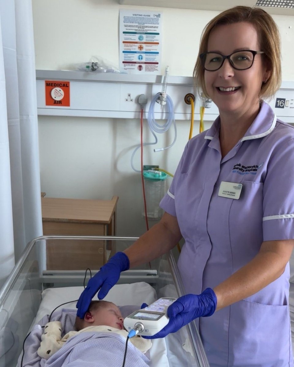 NNUH's tweet image. Congratulations to our Newborn Hearing Screening Service as we celebrate 20 years since the programme began in July 2005.
The team has grown to seven members – most of whom have been working in the service for over a decade.
orlo.uk/mcatT