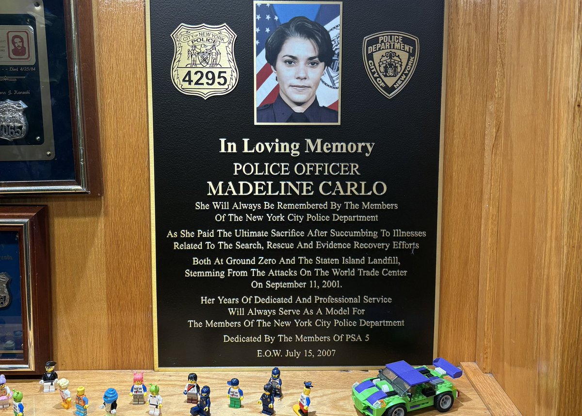 NYCPBA's tweet image. Remember our @NYPDPSA5 sister, P.O. Madeline Carlo, who made the ultimate sacrifice on this day in 2007 from 9/11-related illness. She is never forgotten. #FidelisAdMortem