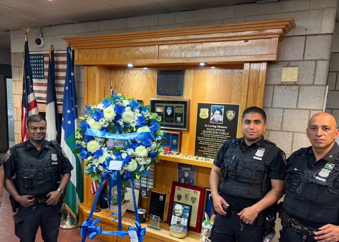NYCPBA's tweet image. Remember our @NYPDPSA5 sister, P.O. Madeline Carlo, who made the ultimate sacrifice on this day in 2007 from 9/11-related illness. She is never forgotten. #FidelisAdMortem