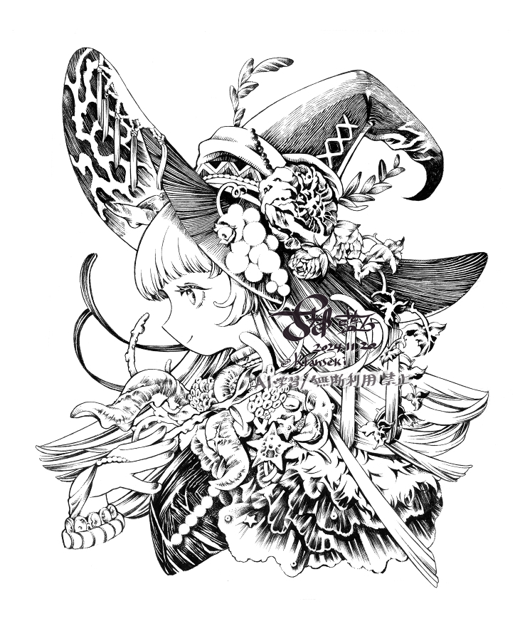 オリジナル手描きアナログイラスト 12 手描きイラスト オリジナル 悪魔ちゃん2 アナログイラスト 色紙