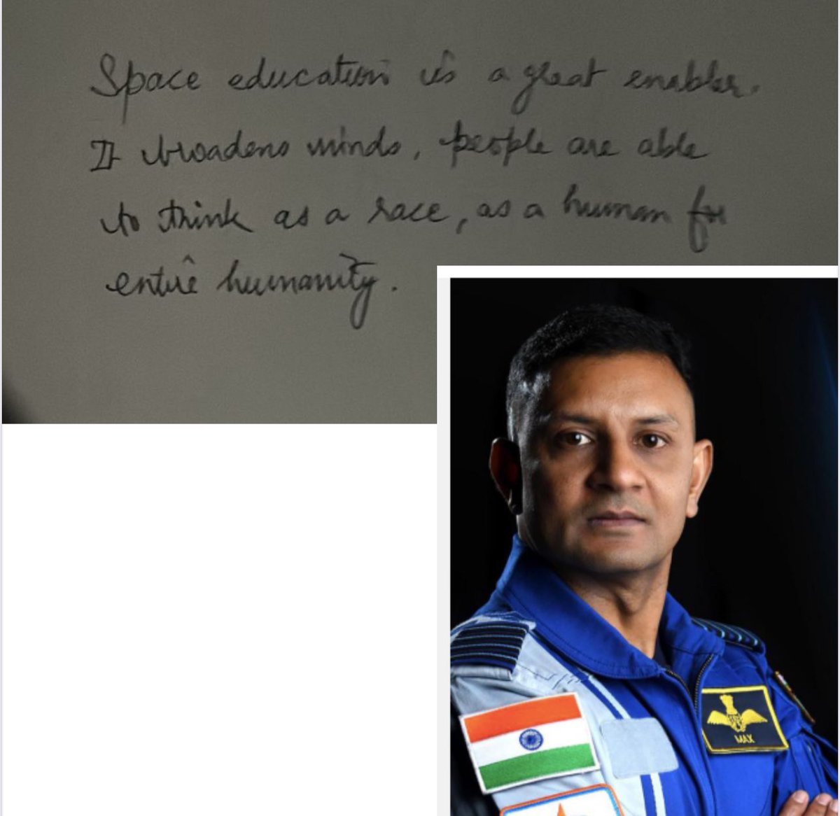 CodiMaths's tweet photo. Welcome home our Hero Group Captain Shubhanshu Shukla.
During his stay aboard the ISS, Mr Shukla conducted seven India-specific microgravity experiments, showcasing India's growing capabilities in space science and technology. These experiments are designed to generate critical data for future planetary missions and long-duration space habitation.
Also there is a message for all young innovators who are participating in International space science Olympiad from Indian Astronaut Group Captain Angad Pratap .
#SpaceExploration #codimaths #isso #Axiom4 #ISRO 
@sanjeev__kapoor @RajeevJyoti2 @isro @SharmaSnjv @ZimbabweSpace @SpaceAgencyKE @SANSA7 @dstigovza @IndiaDST @DSTF_2020 @IN_NESNavy @SWAC_IAF @IAF_MCC @IEEEorg @GoenkaPk @Axiom_Space @Space_Station @SpaceX @Goa403709India