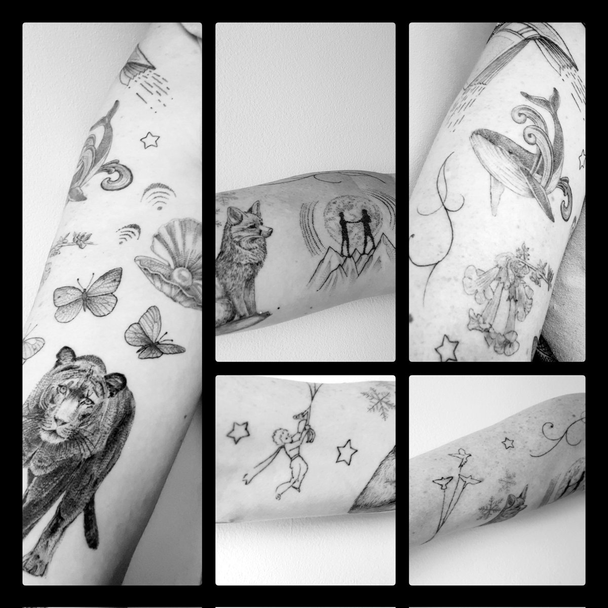 Tattoo book stack 📚