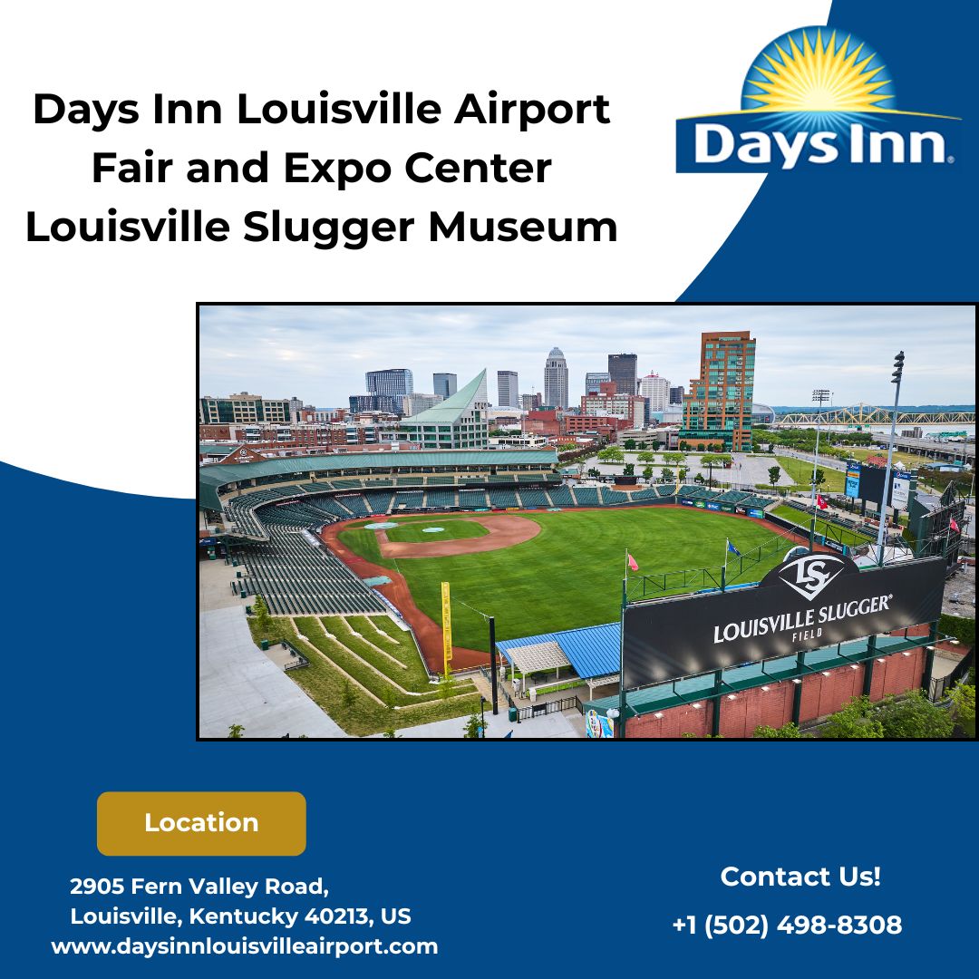 DaysLouisville's tweet photo. ⚾ Catch all the action and comfort!
Stay just minutes from Louisville Slugger Field and Expo Center.
📍 2905 Fern Valley Road, Louisville, KY
📞 +1 (502) 498-8308

#DaysInnLouisville #LouisvilleSluggerMuseum #AirportHotel #LouisvilleKY #BaseballAndStay #KentuckyTravel https://t.co/VxiMFis4o8