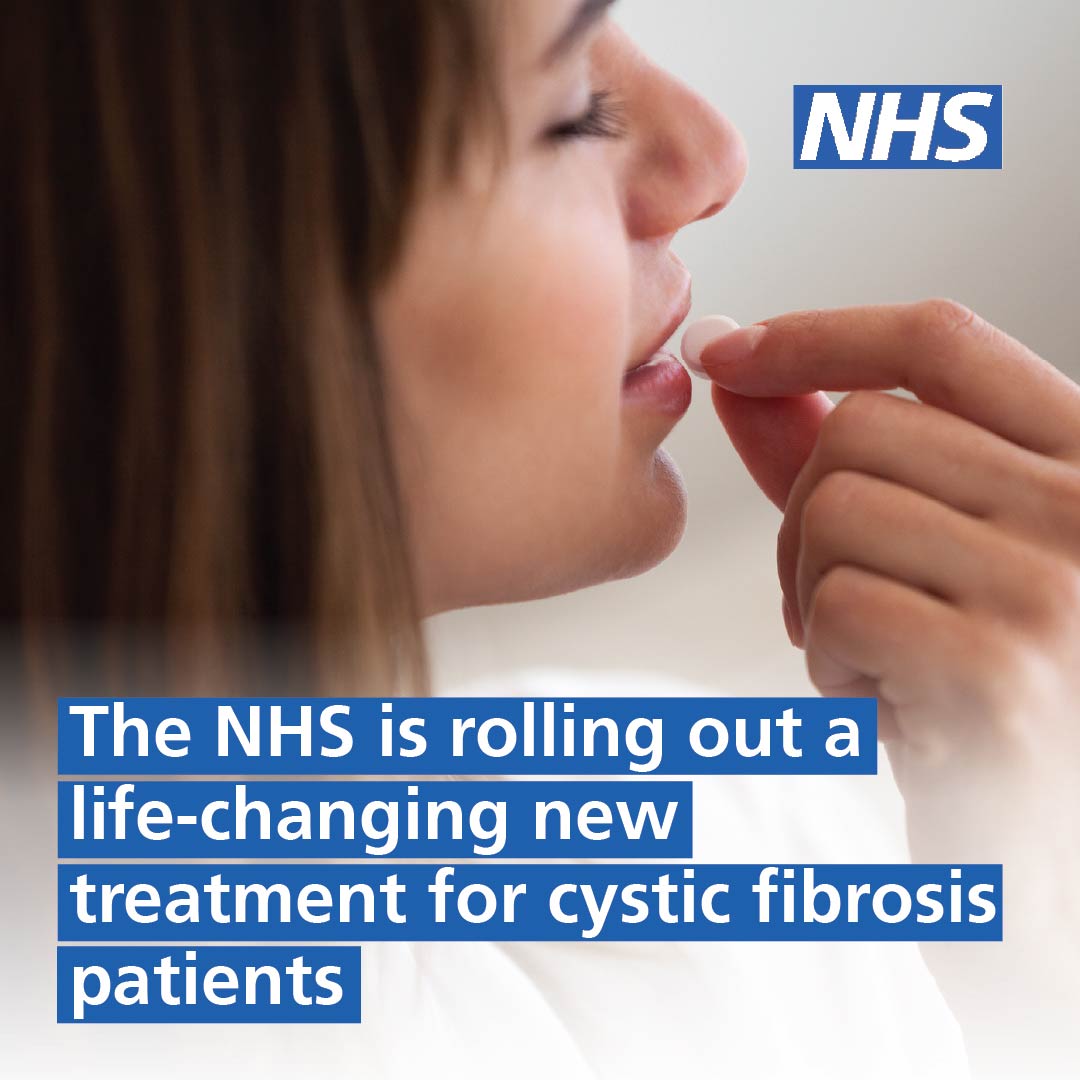 More patients living with cystic fibrosis will be able to receive life-changing, new treatment.

It can reduce the need for multiple hospital appointments, making a huge difference to the lives of patients and their families.

Read more ➡️ england.nhs.uk/2025/07/nhs-to…