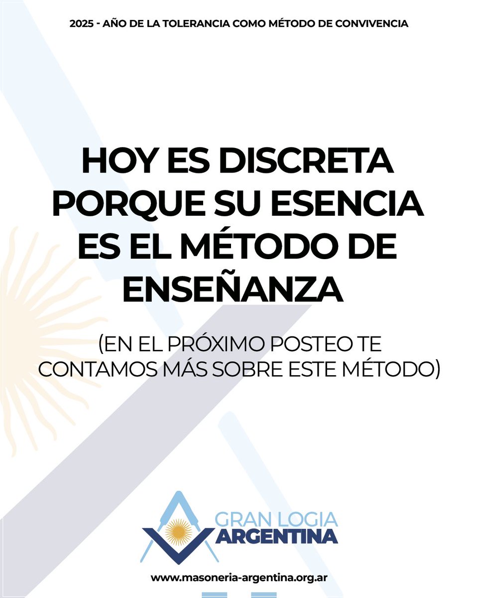 GranLogiaArg's tweet image. Una de las preguntas que más nos hacen es por qué la Masonería es considerada una organización secreta.
Sí, es verdad que supo serlo, pero fue porque hubo tiempos de persecución por parte de autoridades religiosas y gobiernos totalitarios, que no admitían el librepensamiento.