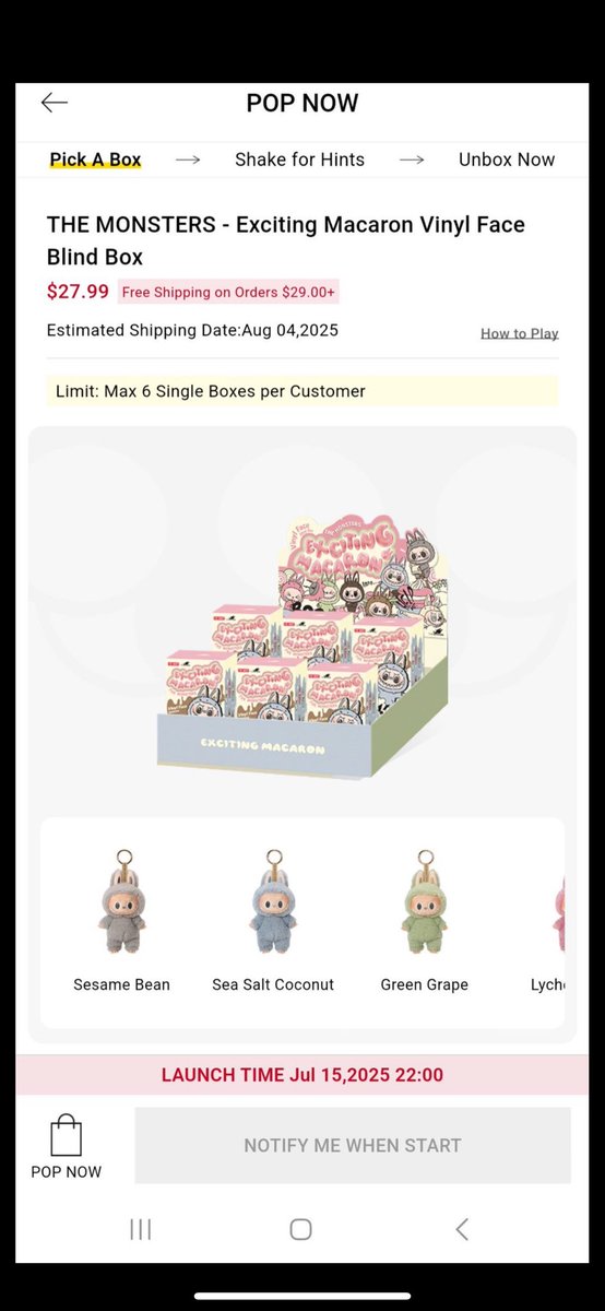 MAC DROP TONIGHT!!! GUYS!!!

Check your Pop Mart app (Exciting Macaron Pop Now)

Labubuheads, let’s go!