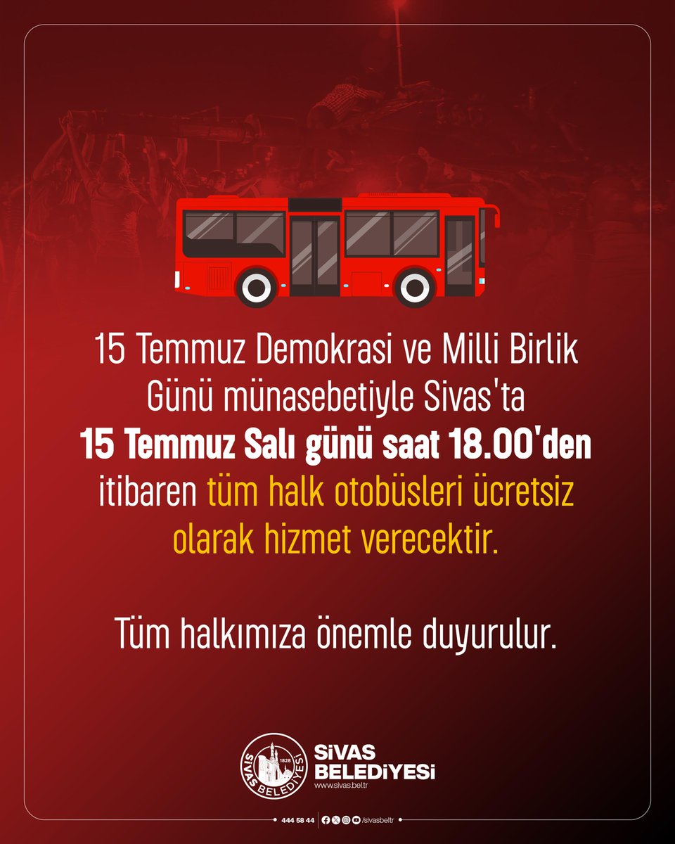 Hemşehrilerimizin dikkatine ⚠️
