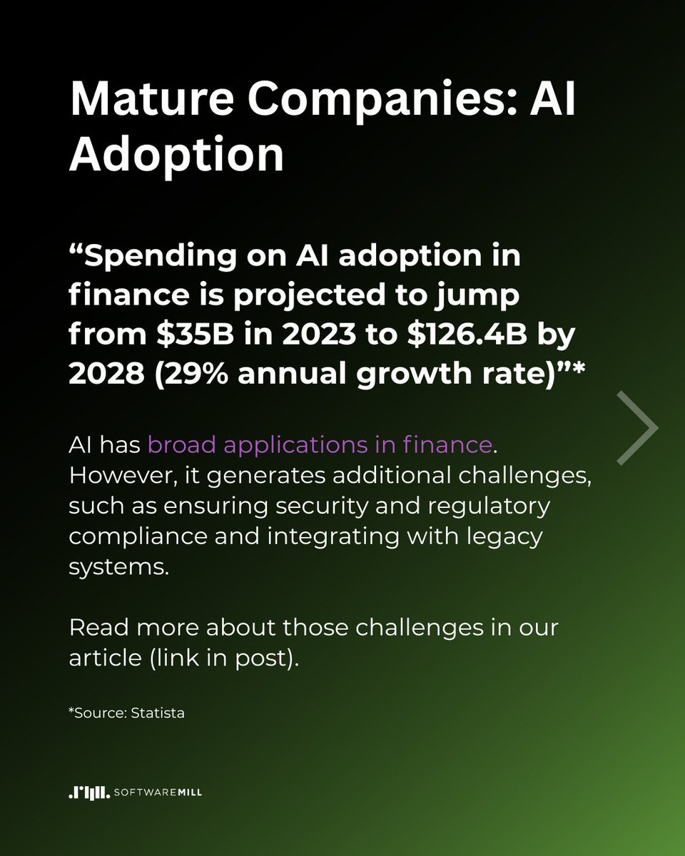 softwaremill's tweet image. What are the most critical challenges facing FinTech companies today? Find out below and read our article that digs deeper into the topic, discusses use cases, and presents specific solutions.
softwaremill.com/top-fintech-ch…