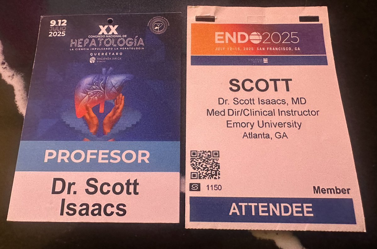 scottisaacsmd's tweet image. Just wrapped two amazing conferences back-to-back. First in Querétaro, Mexico 🇲🇽 for the National Hepatology Congress, then straight to San Francisco 🇺🇸 for #ENDO2025. Exhausted but deeply grateful for the rewarding experience of reconnecting with brilliant colleagues and friends…