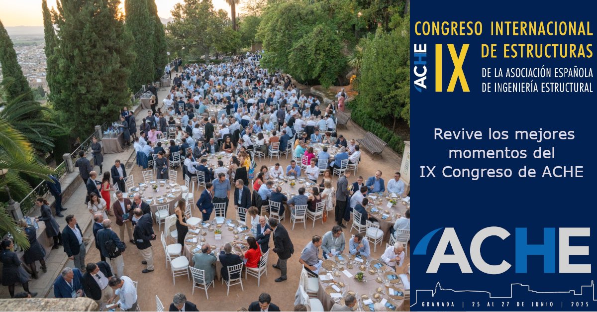 📸 ¡Revive los mejores momentos del IX Congreso de ACHE! 🎉  
Desde ACHE – Asociación de Consultores de Estructuras, nos complace compartir el reportaje fotográfico del IX Congreso de ACHE.  #CongresoACHE2025
👉 ¡No os perdáis la galería completa! 
🔗 congresoache.com/index.php/fotos