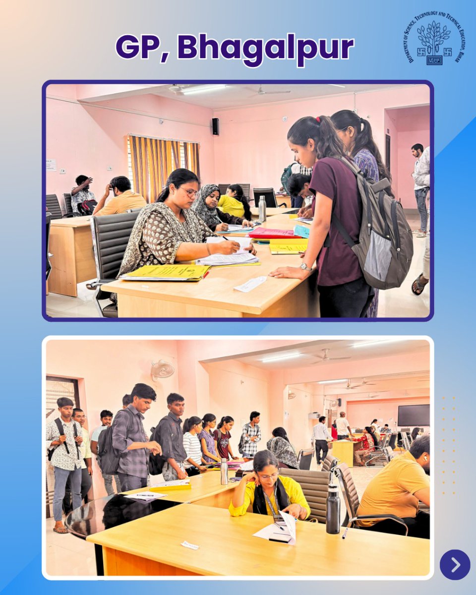 DSTTEBihar's tweet image. The 1st round of admissions at Govt Polytechnic Institutes in Arwal, Gopalganj, Sitamarhi, Bhagalpur &amp;amp; Muzaffarpur was a success!

Excited students joined with hope &amp;amp; enthusiasm. Best wishes from Dstte Bihar

#PolytechnicAdmissions #BiharEducation #Admissions2025