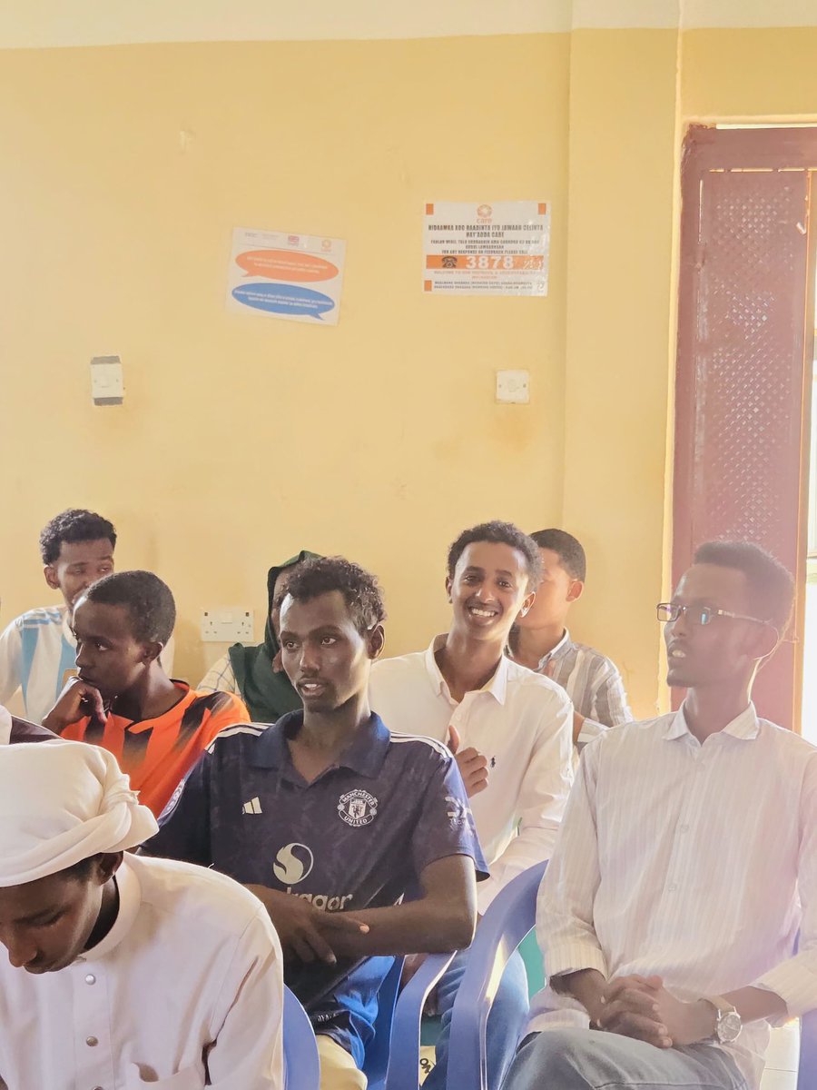 Action group members—formed through an area-based problem Identification process—led an awareness session in Midnimo, Kismayo.

Local youth spotlighted how marginalization &amp; clan bias block access to security &amp; justice.

<a href="/Nabadaynta/">Nabadaynta Soomaaliya</a> <a href="/WasdaSomalia/">Wasda Somalia</a> <a href="/gredosom/">GREDO SOMALIA</a> 

#GoFarTogether
