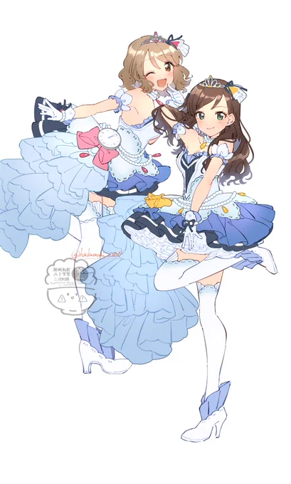 #デレステ10thまで100日なのでアイドル190人全員描きたい 51日目 月宮雅 衛藤美紗希