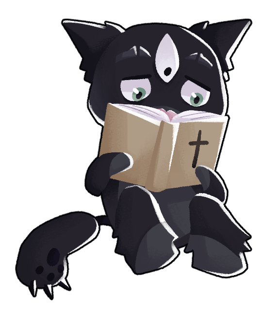 dailymewgenics's tweet image. Day 1547 - This cat's quite the biblical bookworm!