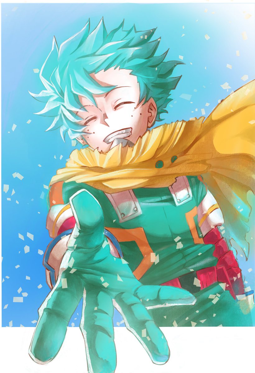 Panpunchs's tweet image. おめでとう🎉😊
#緑谷出久 #MHA #HBD 
(再掲ですみません。)