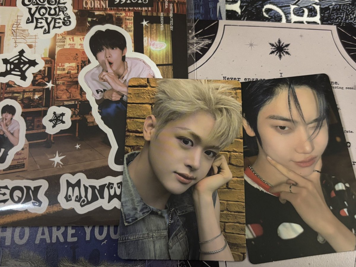 CLOSEYOUREYES CYE クルユア クロユア　Snowy Summer 交換

譲　ktown ソンミン
　　封入　マージンシャン、ヨジュン
　　ステッカー　ミヌク

求　全てスンホ（他店舗特典も可）

郵送希望
DMまたはリプにてお声掛けください💡

#closeyoureyes交換