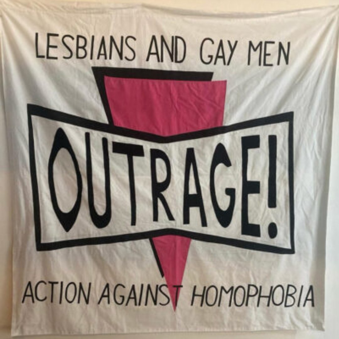 DETENTION features a replica banner from OutRage!

OutRage! is a broad-based group of queers committed to radical, non-violent direct action. The inclusion of their banner pays tribute to their legacy.

Find out more: detentiontour.co.uk/about-the-show…  

Photo: Steve Mayes, OutRage!