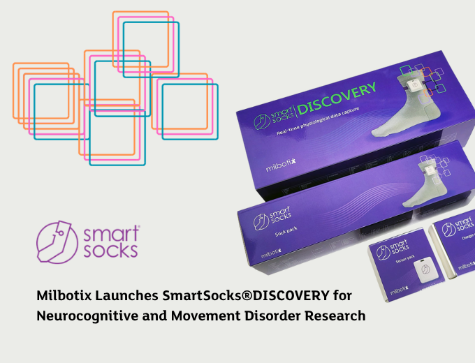 demrescommunity's tweet image. Milbotix launches SmartSocks®DISCOVERY — a wearable research tool collecting real-time data for studies into dementia, Parkinson’s, sleep and movement disorders. 🧦📊
dementiaresearcher.nihr.ac.uk/milbotix-ltd-a…