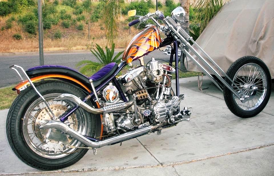 Gorgeous Shovelhead 🧡💜