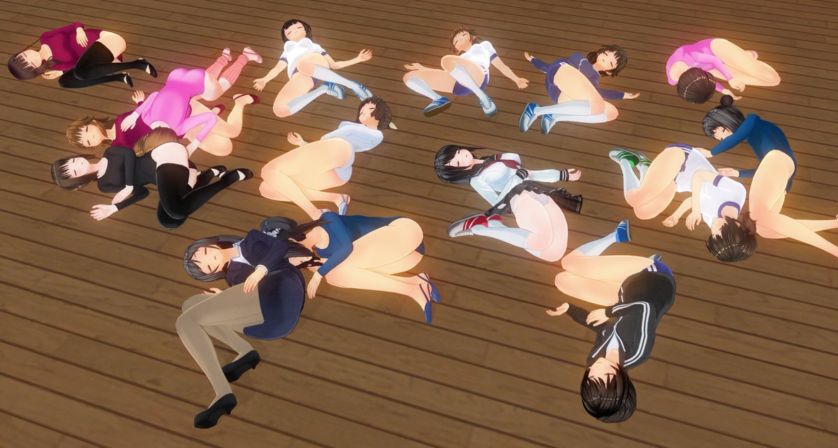 即落ち二コマな体操部。
深い催眠状態の彼女たちにどんな暗示を与えたいですか？