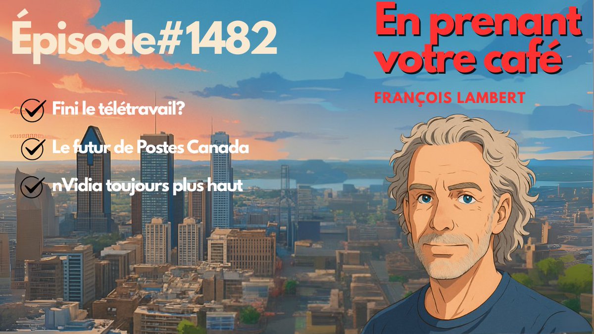 frank_sbr's tweet image. 🎙️🟣 Épisode #1482 : Fini le télétravail ?, Le futur de Postes Canada, nVidia toujours plus haut
🎧📡 L’épisode du jour est ici : youtu.be/HjzDRS8ayYw
📰🗞️ Actualités
⚡🏘️ Les pannes électriques à Outremont
🇺🇸🪖 Les USA vont armer encore plus l’Ukraine et 50…