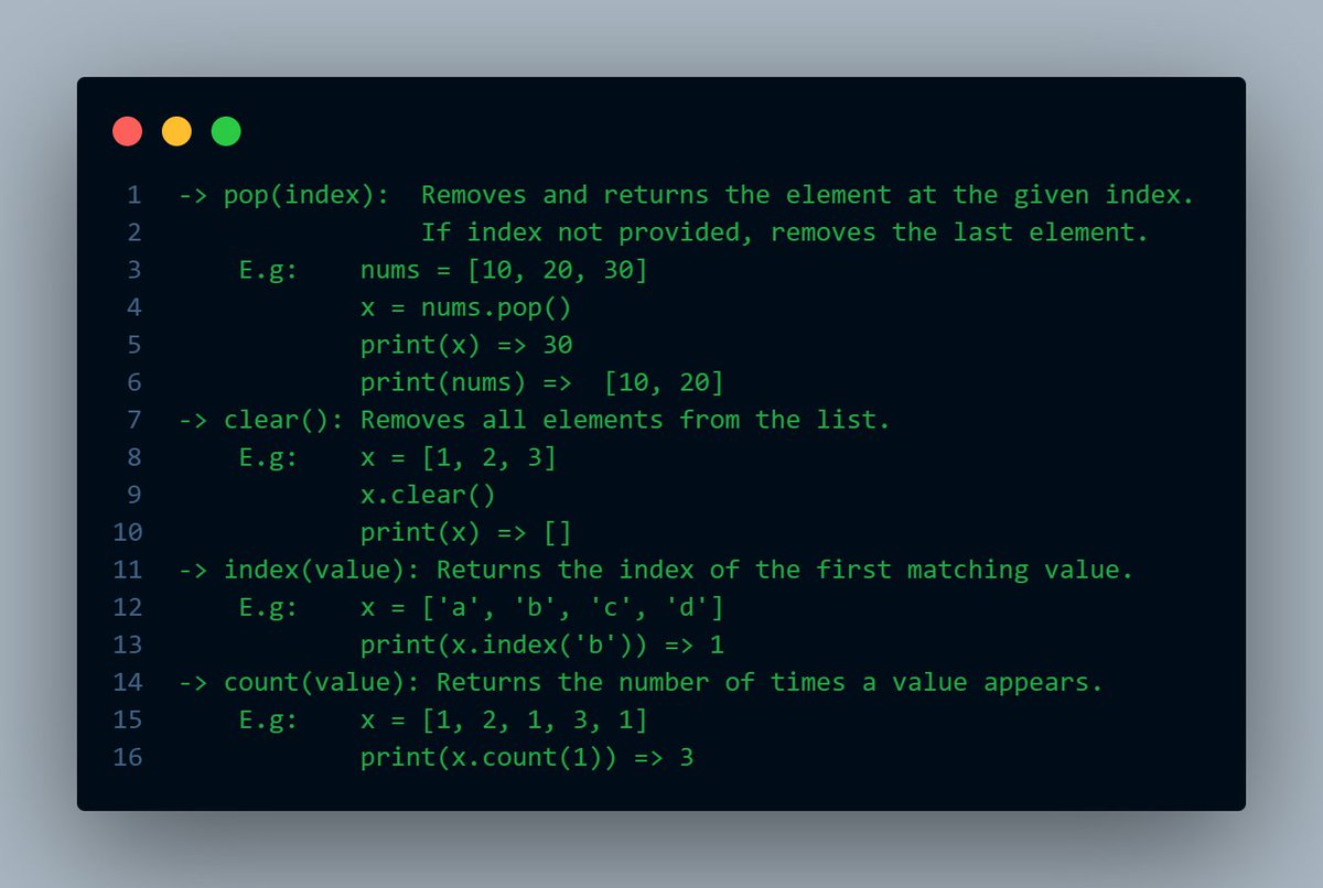 iamAnshAsthana's tweet image. Day 10: When your life feels like a Python list and you&apos;re just trying to index() your priorities, count() your blessings, and maybe pop() out some negativity. 😉 Don&apos;t forget clear() for a fresh start! #PythonForLife #CodingJokes #Programmer #SoftwareDeveloper #Pythonista