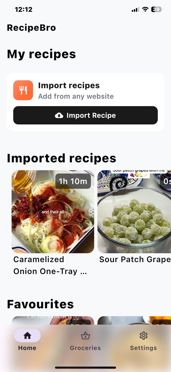 simsationelle's tweet image. This app is so amazing!! It even saves recipes that dont have instructions… was on tiktok and saw this grape thing hut no instruction and boom the app made instructions from the video!! Bout to go empty tht folder of saved recipes i have !! Its called Recipebro
