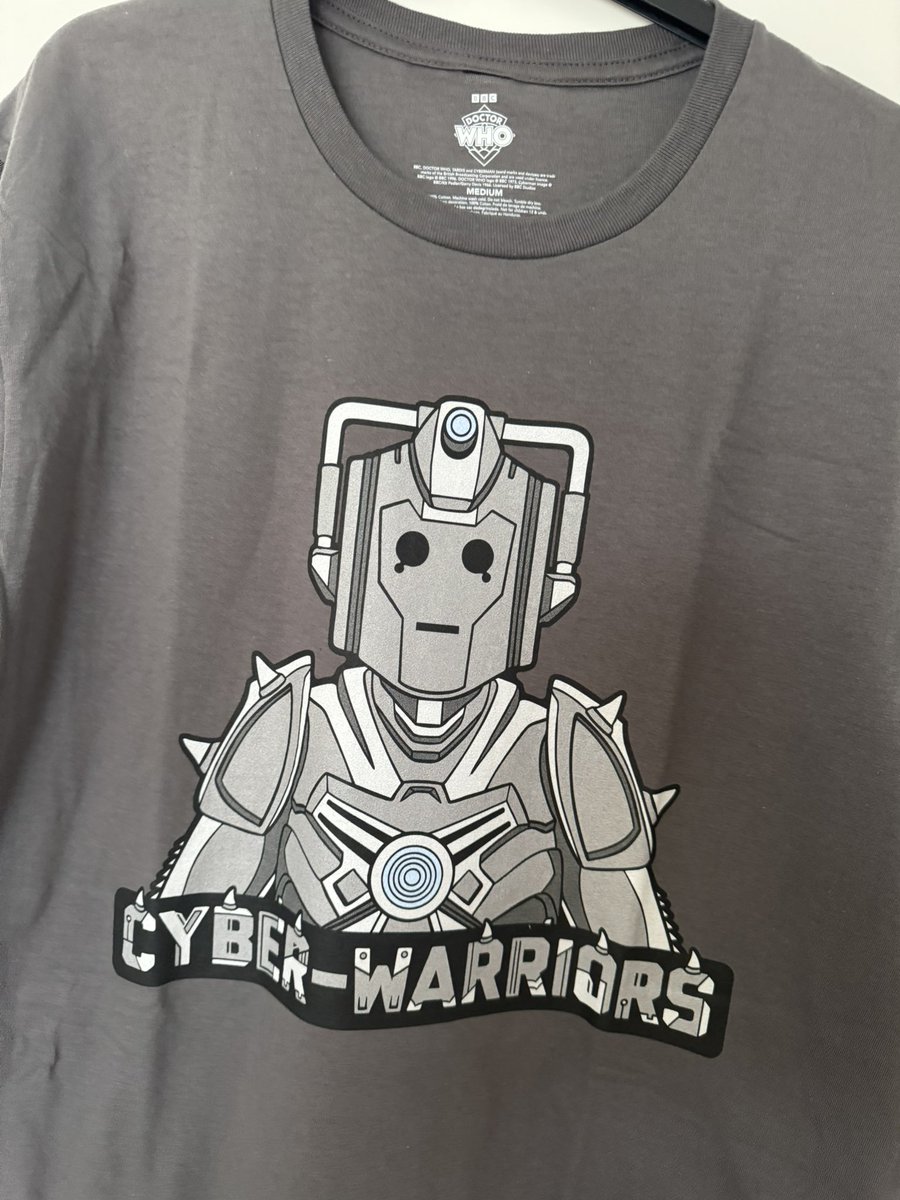 richard_price2's tweet image. The Official #DoctorWho Cyber Warrior T-Shirt is out now! I have mine have you got your? Get them from @ForbiddenPlanet now and be upgraded! #CyberWarrior #Cybermen #whovians