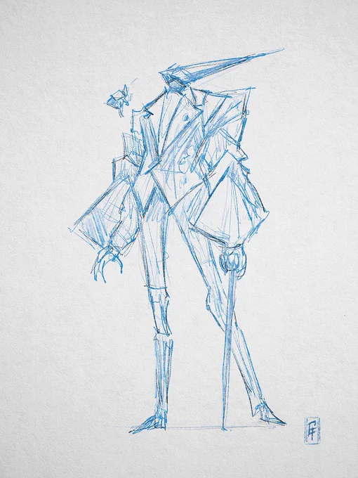 Some #sketches done during my vacation, characters inspired from #origami , was different and refreshing. #ink and #color will follow soon!