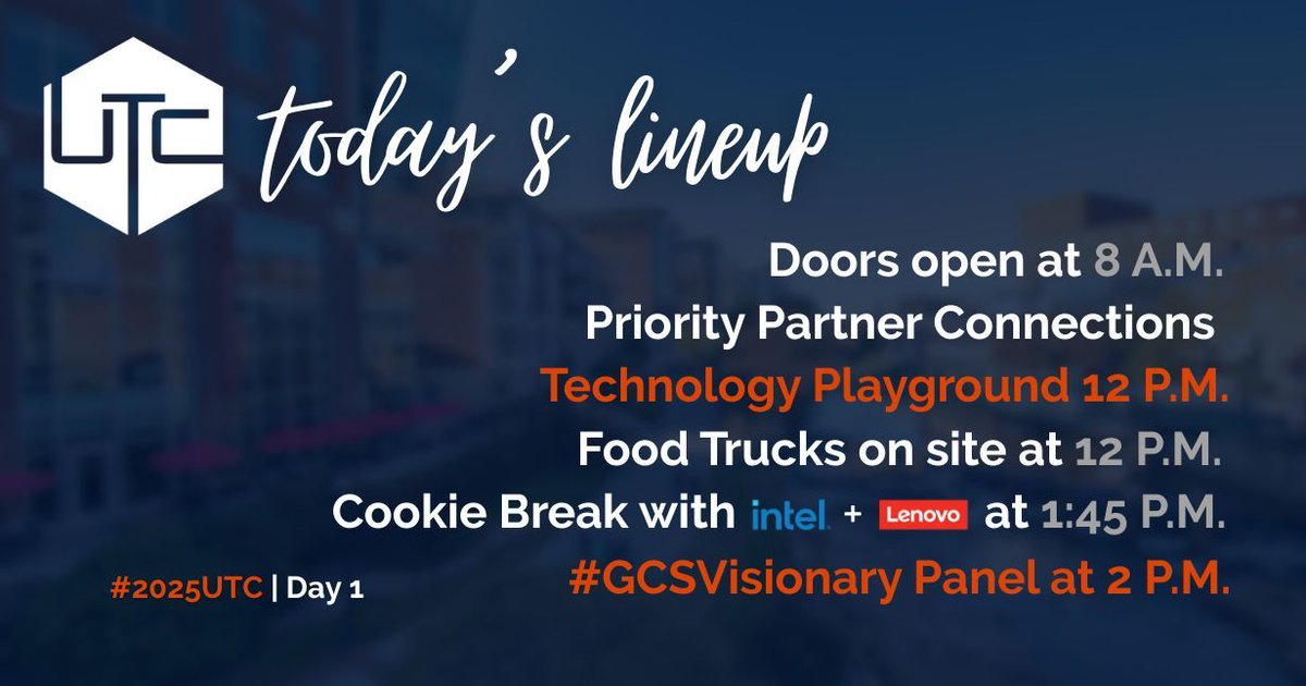 upstatetech's tweet image. Day 1 of #2025UTC is officially underway! Get ready for a day packed with engaging sessions and exciting activities designed to make your experience meaningful and fun. Don't miss out – swipe to see what's happening and we'll see you back for Day 2.