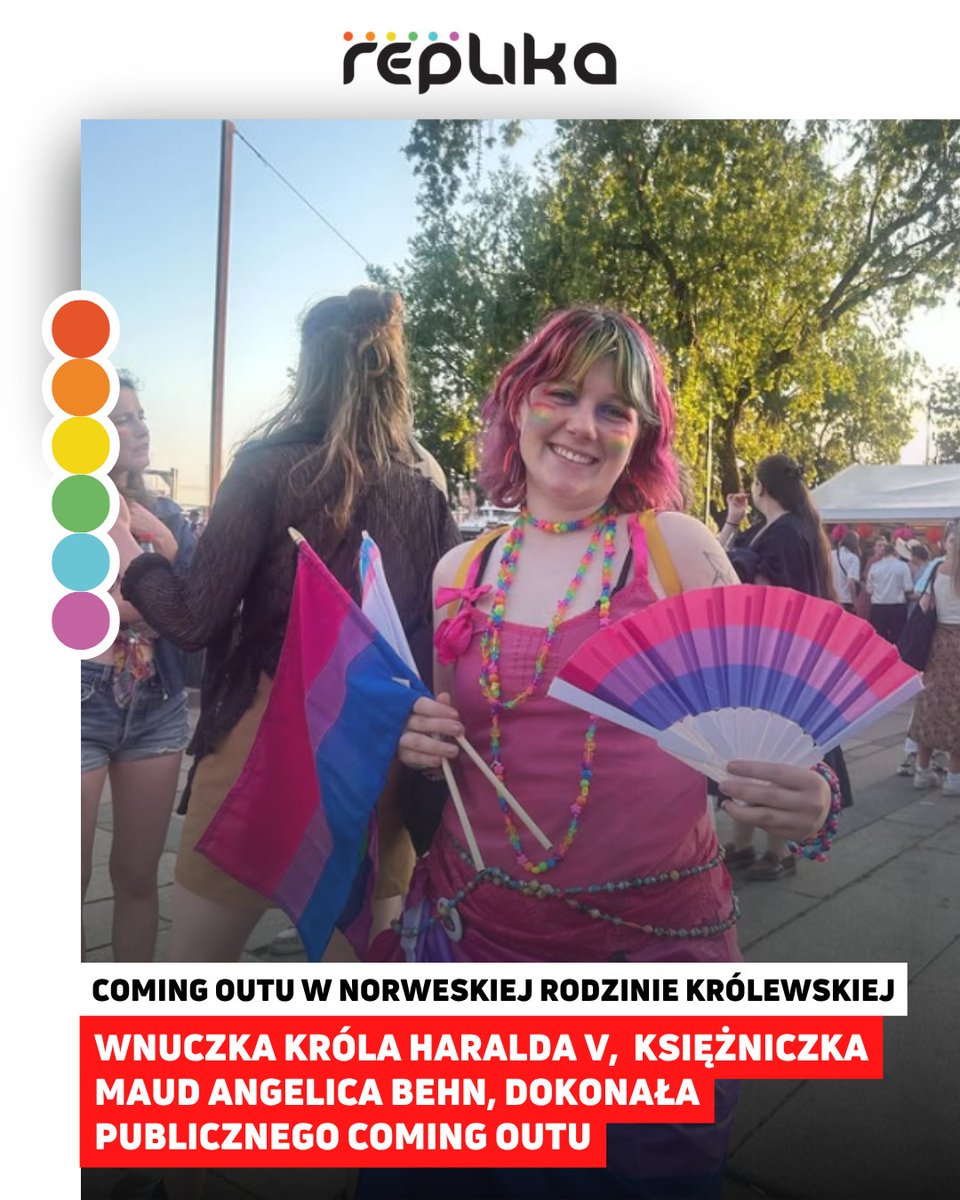 🌈👑 Norweska członkini rodziny królewskiej ujawniła się jako osoba biseksualna podczas parady Oslo Pride! Tęczowa historia z Norwegii! 🌈👑