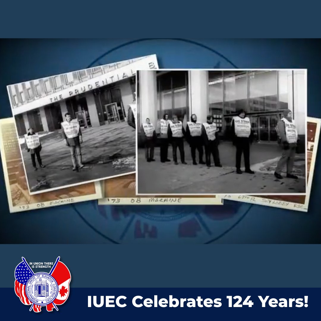 Happy 124th Anniversary to the IUEC! Since 1901, elevator constructors have shaped skylines and built a proud union rooted in skill, strength &amp; solidarity.

Here’s to 124 years of moving up!

#IUEC #124YearsStrong #UnionBuilt #UnionPride
