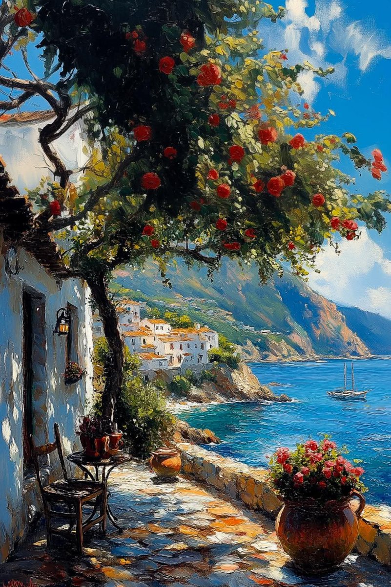 RazaneRayan1412's tweet image. "Wake at dawn with a winged heart and give thanks for another day of loving."
~Kahlil Gibran.
🎨 by Juan Brufal,
(Argentina ,Digital Artist).