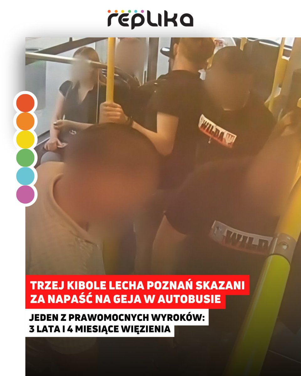 🏳️‍🌈 Sprawiedliwość wygrała! Trzech kiboli Lecha Poznań skazanych za atak na młodego chłopaka w koszulce z tęczą. Wyroki są już prawomocne i siegają 3 lat i 4 miesięcy więzienia! 🏳️‍🌈
