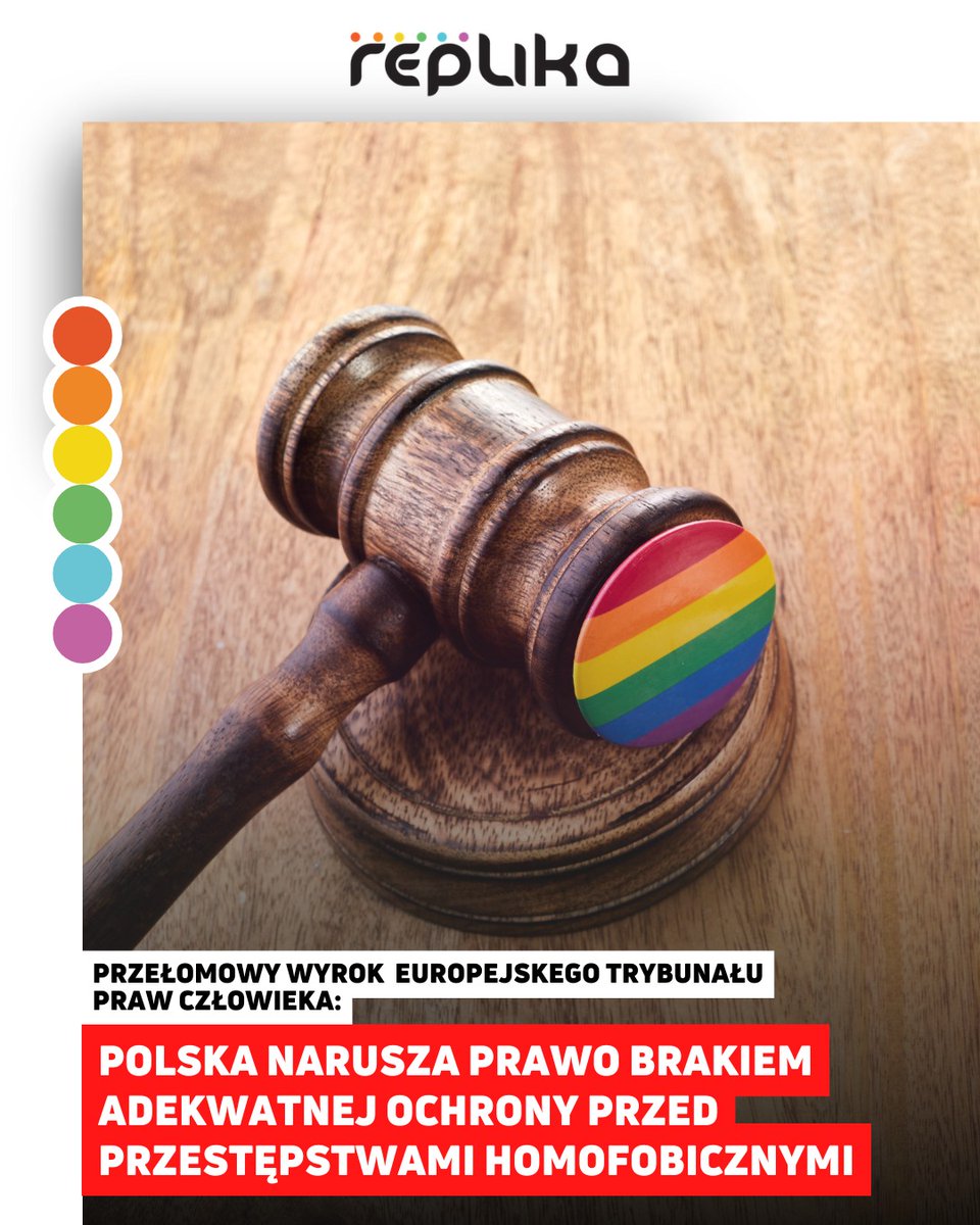 📣 Polska przegrywa przed Europejskim Trybunałem Praw Człowieka. Powód? Brak realnej ochrony przed homofobią. ⚖️🏳️‍🌈
Po ponad 12 latach batalii sądowej zapadł przełomowy wyrok. ETPC orzekł, że Polska naruszyła zakaz nieludzkiego traktowania i zakaz dyskryminacji.