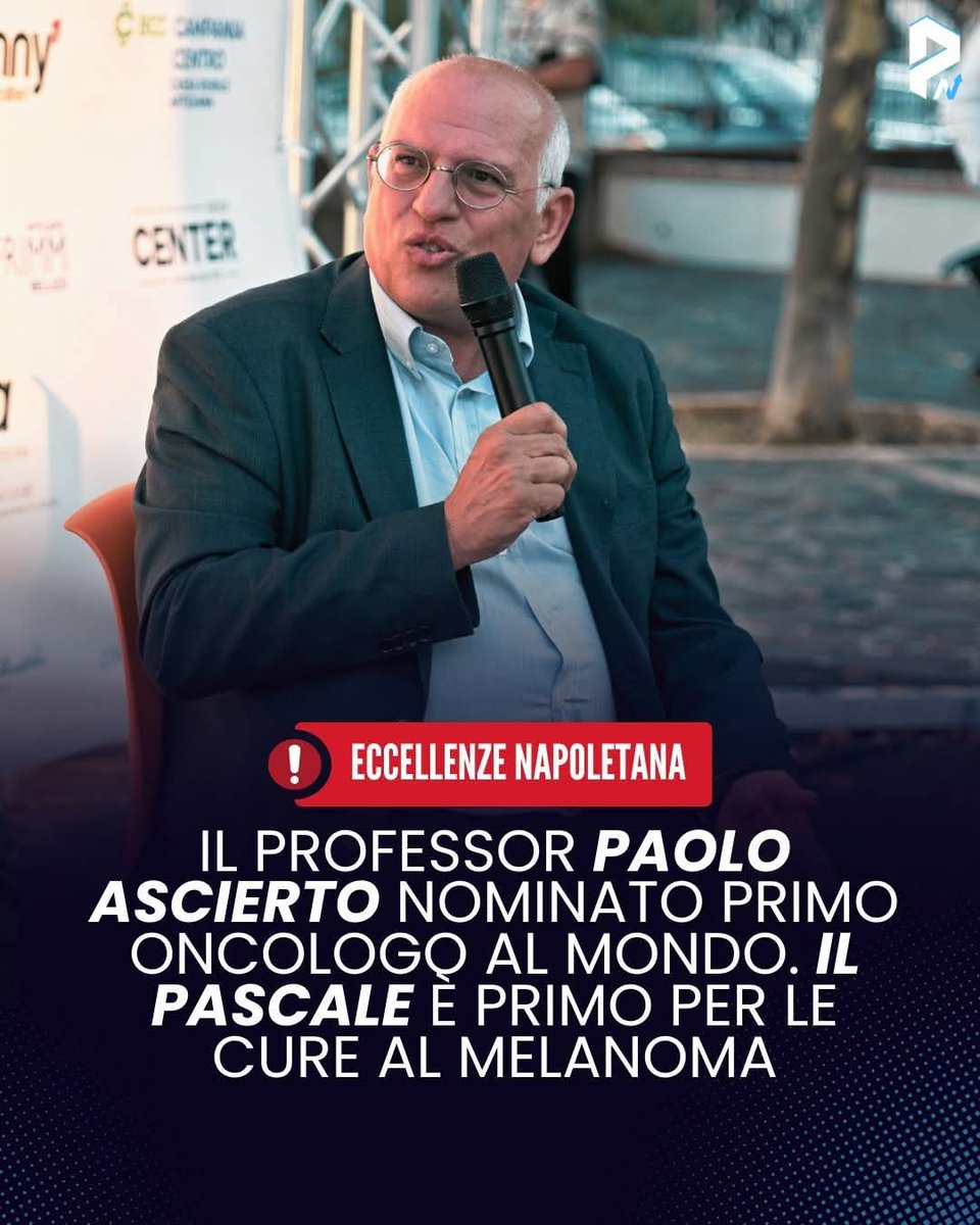 Grazie Professor Ascierto.
Grazie all'ospedale Pascale, da sempre eccellenza per la cura dei tumori e speranza per migliaia di persone che lottano per la vita.