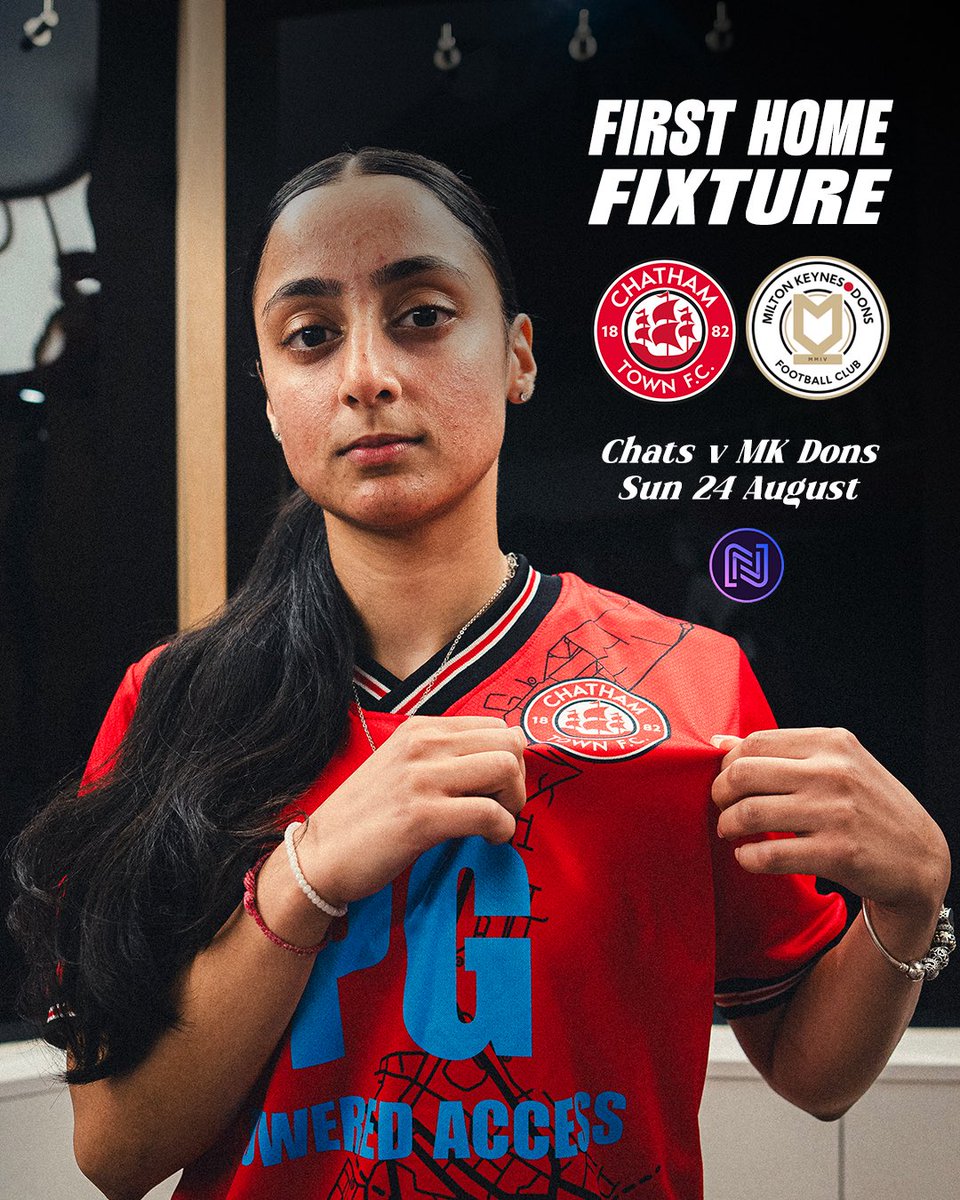 ChathamTownWFC's tweet image. Our first @FAWNL home fixture will see us welcome @MKDonsFCWomen to the Bauvill stadium on Sunday 24 August. ๐ค
๐ดโช๏ธโซ๏ธ #UpTheChats | #InThisTogether
