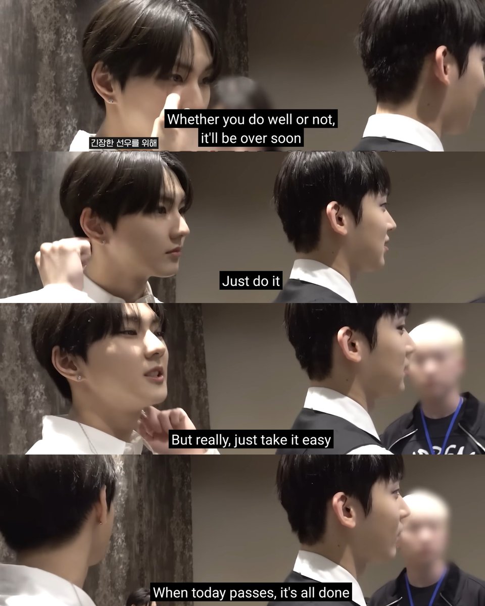 "i'm really proud of him."
"...please give him lots of love and support."
"i believe he'll do great."
"...take it easy, when today passes, it's all done."

I AM GOING TO CRY 🥺 SUNOO IS SO LOVED