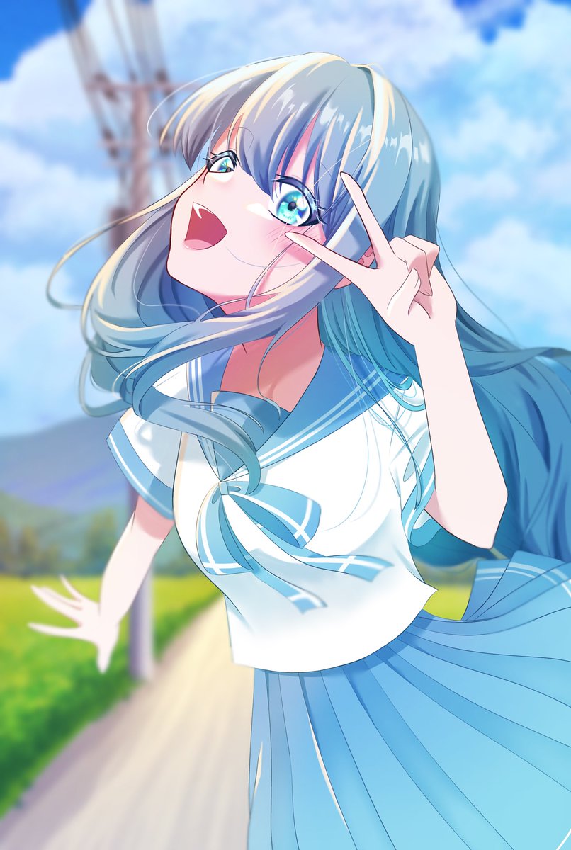 #イラスト
ラフ① → ラフ②
→線画 → 塗り