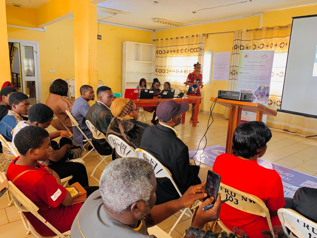 Fav_sharon🇨🇲 (@ngwengu_sharon) on Twitter photo Powerful voices echoed at our "Girls Aloud Spaces" event! Hearing directly from young girls about school challenges – from harassment to basic facilities – underscores why listening is key for #EquityInEducationalAttainment.
Their insights fuel our mission🙌 Powerful voices echoed at our "Girls Aloud Spaces" event! Hearing directly from young girls about school challenges – from harassment to basic facilities – underscores why listening is key for #EquityInEducationalAttainment.
Their insights fuel our mission🙌