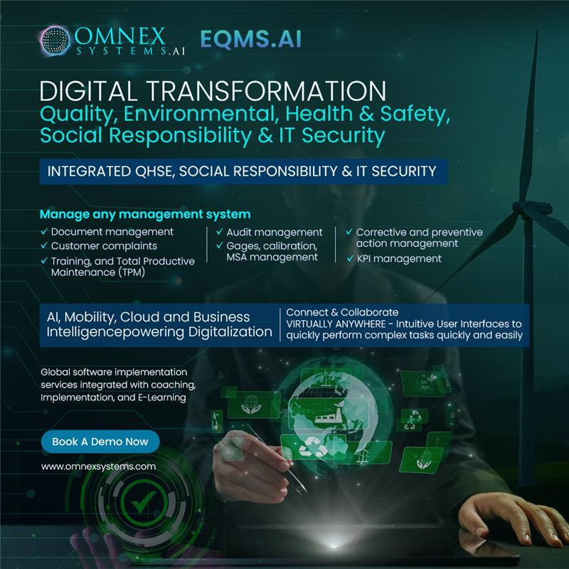 OmnexSystemsLLC's tweet image. Reimagine Your Management Systems with Digital Transformation
Let’s connect and explore how we can support your transformation journey.
🔗 hubs.li/Q03xfcjR0

#QualityManagement #QHSE #IntegratedManagementSystem #IMS #QMS #HSECompliance #EHSManagement #Digital #OmnexSoftware