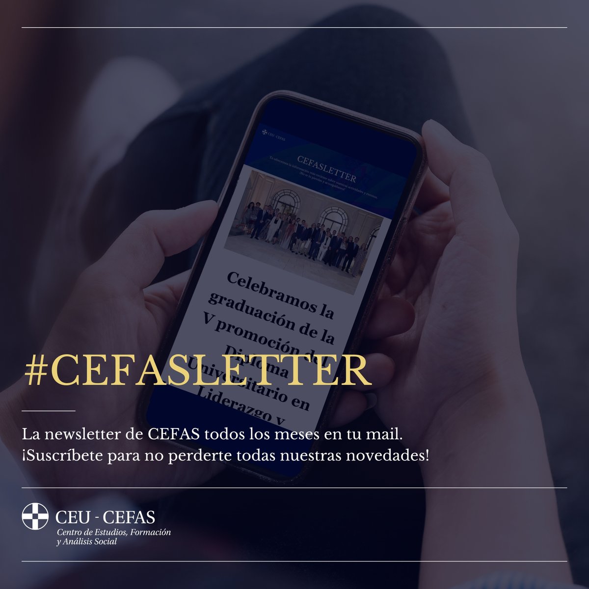 CEFAS_CEU's tweet image. 💥 Ya en tu correo #CEFASLETTER
🔙 Recordamos la graduación del Diploma en Liderazgo y Compromiso Cívico y te contamos los Cursos de Verano CEU-María Cristina.
🔜 Te esperamos en la V Escuela de Liderazgo y Vida Pública Ángel Herrera Oria.
✅ Suscríbete cefas.ceu.es