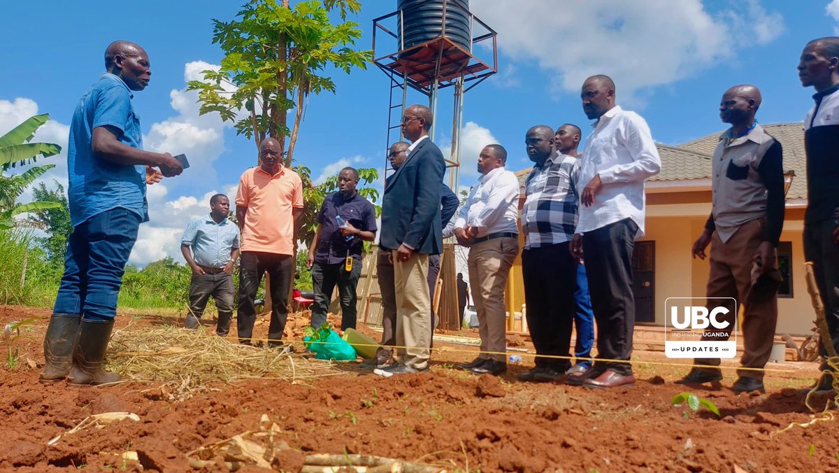 OMagie54506's tweet photo. Chairman @OdrekRwabwogo has begun his Busoga North tour in Kamuli, visiting Thomas Katerega’s farm and meeting coffee farmers in Kabukye. He has urged farmers to improve practices and scale up for a ready market.
#UCDA
#UBCUpdates https://t.co/mpgtokdkFV