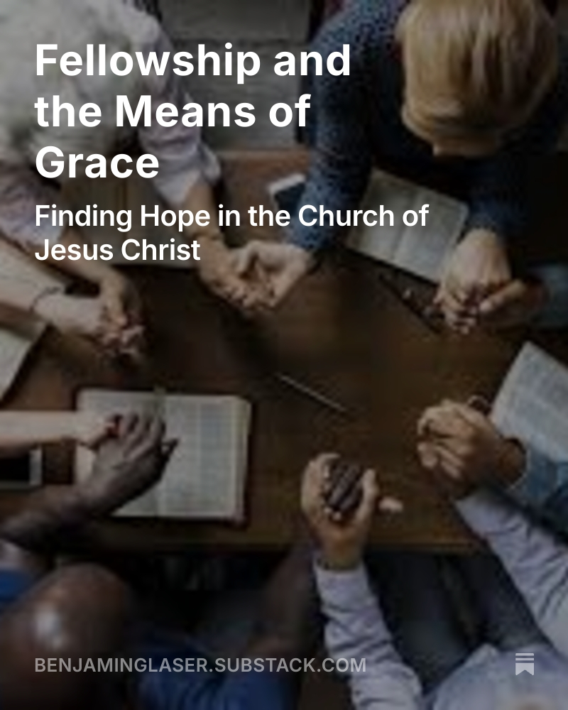 WVPitt's tweet image. "The content of our prayers matter much and it is so much easier to bring the needs of brothers and sisters to God if we know what they are. Of course things like this are a two-way street."
benjaminglaser.substack.com/p/fellowship-a…