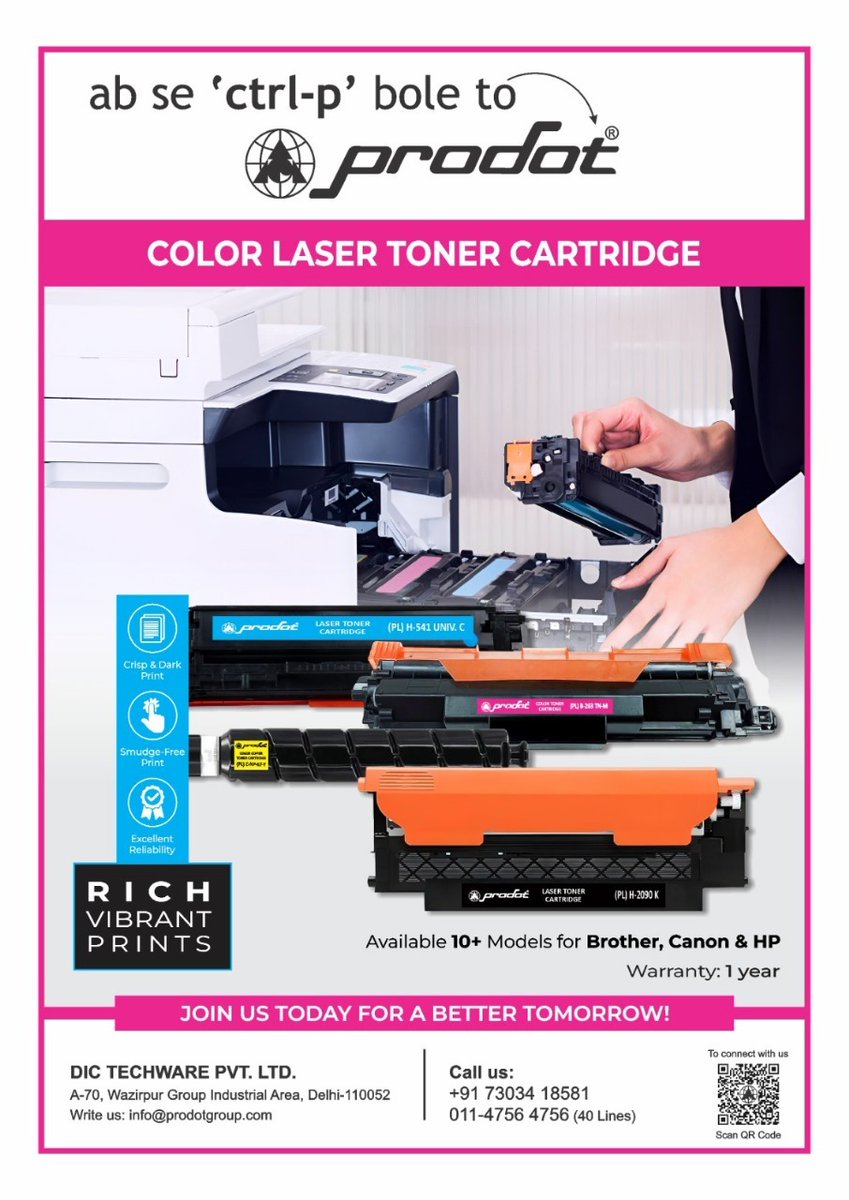 imagingmag's tweet image. Ab Se &apos;Ctrl+P&apos; Bole Toh – PRODOT!

Click here for more Details:
bit.ly/ProDotGroup

@ProDotGroup #ProDotGroup @SwapanR56454932 @imagingmag #imagingsolution #imagingsolutionmagazine